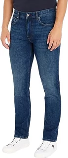 Spodenki męskie - Tommy Hilfiger Męskie spodnie jeansowe Straight Denton STR Caro Indigo, 38W / 34L, Caro Indigo, 38W / 34L - grafika 1