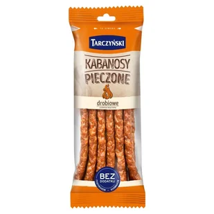 Tarczyński Kabanosy pieczone drobiowe z dodatkiem wieprzowiny 230 g - Kiełbasa i wędliny - miniaturka - grafika 1