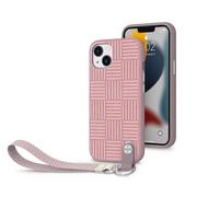 Etui i futerały do telefonów - Moshi Etui Altra z odpinaną smyczką iPhone 13 antybakteryjne NanoShield Pink - miniaturka - grafika 1