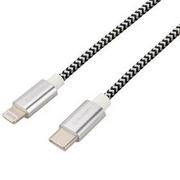 Kable USB - GoGEN Kabel USB-C / Lightning 1m USBC8P100MM24T Srebrny - miniaturka - grafika 1