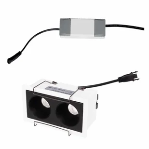 Wpustowa lampa z zasilaczem i modułem LED Modular H180.01 + HM180 2L + HT180 6W ON/OFF Maxlight LED 6W 3000K czarna biała - Lampy ogrodowe Wpustowa lampa z zasilaczem i modułem LED Modular H180.01 + HM180 2L + HT180 6W ON/OFF Maxlight LED 6W 3000K czarna biała - Lampy ogrodowe - miniaturka - grafika 1