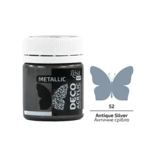 Rosa Farba akrylowa metaliczna antique silver 52 20ml - Farby i media malarskie - miniaturka - grafika 1