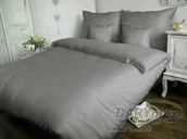 Pościel - Poszewka satynowa 50x70 popielata 024 jednobarwna - miniaturka - grafika 1