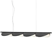 Lampy sufitowe - Flos - Almendra S4 Lampa Wisząca Anthracite Flos - miniaturka - grafika 1