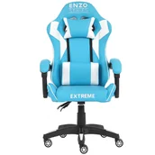 Fotele gamingowe - Fotel Gamingowy dla Gracza Extreme ENZO Light Blue - miniaturka - grafika 1
