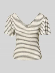 T-shirt o kroju regular fit z mieszanki wiskozy model ‘GINA’ - Koszulki i topy damskie - miniaturka - grafika 1