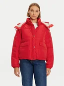 Kurtki damskie - Lee Kurtka puchowa 112355190 Czerwony Relaxed Fit - miniaturka - grafika 1