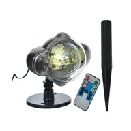 Oświetlenie świąteczne - Projektor wewnętrzny LED śnieżynki z pilotem - miniaturka - grafika 1