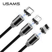 Kable USB - USAMS Kabel magnetyczny U-Sure US-SJ293 SJ293USB01 - miniaturka - grafika 1