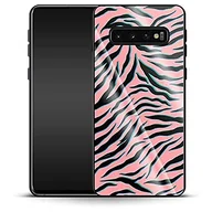 Etui i futerały do telefonów - Luksusowe etui na telefon komórkowy Pink Zebra Samsung Galaxy S10 - miniaturka - grafika 1