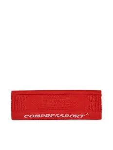 Compressport Opaska materiałowa On/Off XBNU3903 Czerwony - Czapki i chusty sportowe męskie - miniaturka - grafika 1