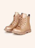 Botki damskie - Tommy Hilfiger Botki Sznurowane rosegold - miniaturka - grafika 1