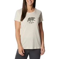 Koszulki i topy damskie - Damska Koszulka z krótkim rękawem COLUMBIA DAISY DAYS SS GRAPHIC TEE 1934592195 – Beżowy - miniaturka - grafika 1