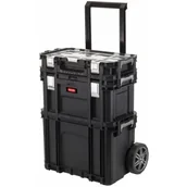 Skrzynki i torby narzędziowe - KETER Zestaw skrzynek Connect Rolling System 23383 - miniaturka - grafika 1