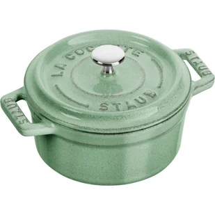 Mini garnek żeliwny okrągły Staub - 250 ml, Miętowy - Garnki - miniaturka - grafika 1