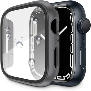 ETUI APPLE IWATCH SERII 9/8/7 41mm GRAFITOWE OCHRONA EKRANU SOLIDNE WYTRZYMAŁE - Akcesoria do smartwatchy - miniaturka - grafika 1