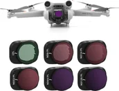 Akcesoria do drona - BRDRC ZESTAW 6 FILTRÓW DO DJI MINI 3 PRO / MINI 3 - CPL + ND-PL 8 / 16 / 32 / 64 / 128 - miniaturka - grafika 1