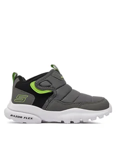 Skechers Trzewiki Cool Break 403784L/CCBK Szary - Buty dla chłopców - miniaturka - grafika 1