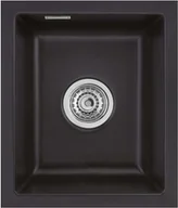Zlewozmywaki - Zlewozmywak ceramiczny SYSTEMCERAM Mera 32 U Nigra Korek automatyczny 5361 02 - miniaturka - grafika 1