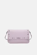 Torebki damskie - Listonoszka z klapką Nobo z ćwiekami fioletowa - miniaturka - grafika 1