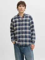 Koszule męskie - Jack & Jones Koszula "James" w kolorze granatowo-białym - miniaturka - grafika 1