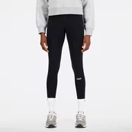 Spodnie sportowe damskie - Legginsy damskie New Balance WP33510BK  czarne - miniaturka - grafika 1