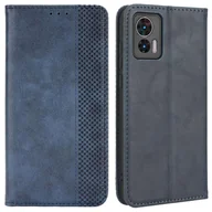 Portfele - Dla Motorola Edge 30 Neo 5G Automatyczne zamykanie Retro Portfel Case Wzór nadruku Pokrowiec na stojak na telefon Niebieski Style B Motorola Edge 3... - miniaturka - grafika 1