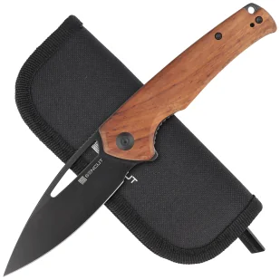 Nóż składany Sencut Mims Guibourtia Wood, Black Stonewashed 9Cr18MoVS (S21013-4) - Noże - miniaturka - grafika 4