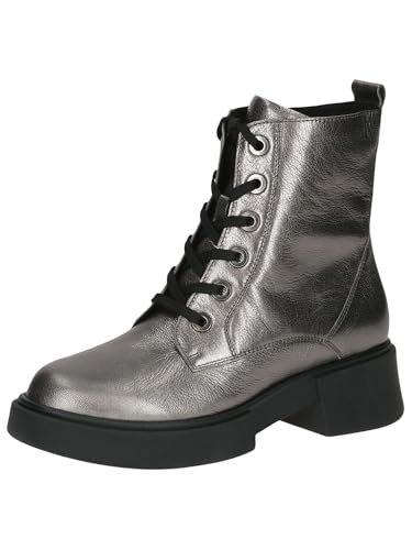 CAPRICE Damskie sztyblety Lace Boot Flat 9-25101-43, Stone Metallic, 39 EU