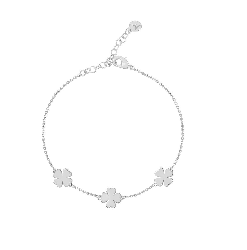 Bransoletka z koniczynkami (B14629AG)