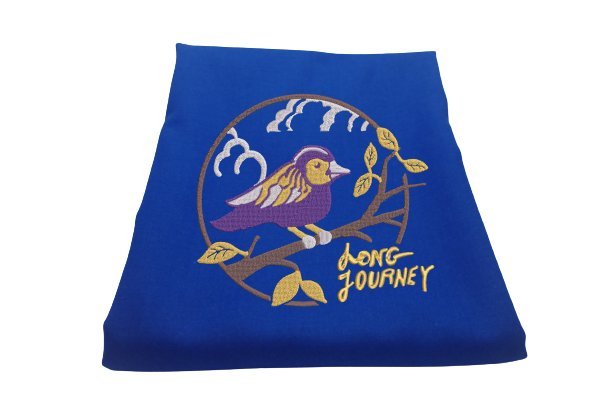 Kocyk niemowlęcy z wełny merynosa Luscinia Fiolet, kolor niebieski