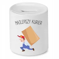 Skarbonki - SKARBONKA DLA KURIERA NAJLEPSZY KURIER PREZENT z Nadrukiem ze Zdjęciem - miniaturka - grafika 1