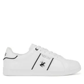 Sneakersy męskie - Sneakersy Beverly Hills Polo Club V5-6405 Biały - miniaturka - grafika 1