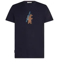 Koszulki sportowe męskie - Koszulka męska Icebreaker Men Merino 150 Tech Lite Bear Tour Rozmiar: XL / Kolor: ciemnoniebieski - miniaturka - grafika 1