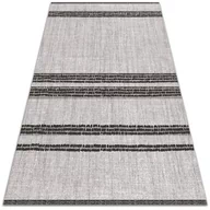 Dywany - Nowoczesny dywan na balkon wzór Szary w linie 100x150 cm - miniaturka - grafika 1