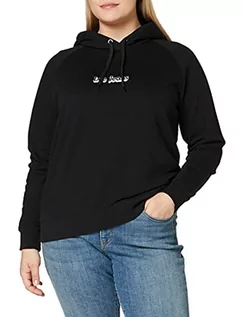 Bluzy damskie - Lee Damska bluza z kapturem, czarny, 3XL - grafika 1