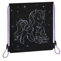 Worek na ramię Unicorn czarny STARPAK 527157 - Worki na buty - miniaturka - grafika 1