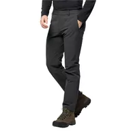 Spodnie sportowe męskie - Męskie spodnie softshellowe Jack Wolfskin ACTIVATE THERMIC PANTS M black - 46 - miniaturka - grafika 1