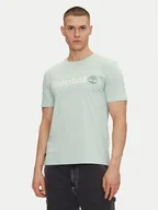 Koszulki męskie - Timberland T-Shirt TB0A5UPQ Zielony Regular Fit - miniaturka - grafika 1