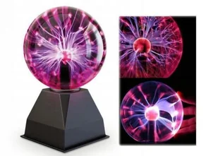 Duża Magiczna Kula Świecąca - Edukacyjna Lampa Plazmowa 8" (ob. 62cm) + Sound + Ozonowanie Powietrza - Pozostałe oświetlenie - miniaturka - grafika 1