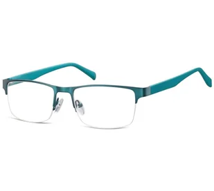 Żyłkowe oprawki korekcyjne zerówki okulary 601E zielone - Okulary korekcyjne, oprawki, szkła - miniaturka - grafika 1