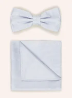 Krawaty i muchy męskie - Paul Zestaw: Mucha Z Poszetką blau - miniaturka - grafika 1