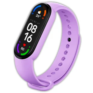 Pasek opaska silikonowa Vanfone do Xiaomi Mi Band 5/6, lawendowy - Akcesoria do smartwatchy - miniaturka - grafika 1