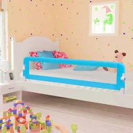 Zabezpieczenia dla dzieci - VidaXL,Barierka do łóżeczka dziecięcego, poliester, Niebieska, 42x180 cm - miniaturka - grafika 1