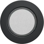 Akcesoria kominkowe - KNAP Kratka kominkowa OKRĄGŁA 125 GRAFIT wys. 125 x szer. 125 x gł. 45 mm KNAP - miniaturka - grafika 1