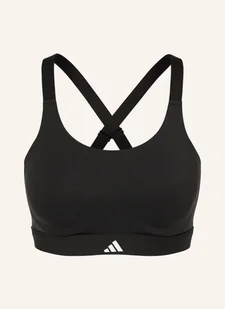Adidas Biustonosz Sportowy Tlrd Impact Luxe Z Siateczką schwarz - Biustonosze - miniaturka - grafika 1