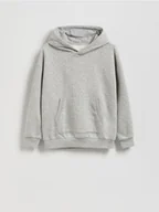 Bluzy dla chłopców - Reserved - Bluza oversize z kapturem - jasnoszary - miniaturka - grafika 1