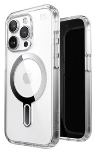 Speck Presidio Perfect-Clear ClickLock & Magsafe do iPhone 15 Pro (Clear / Chrome Finish / Serene Silver) - Etui i futerały do telefonów - miniaturka - grafika 1