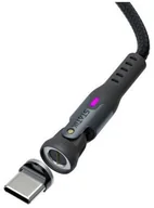 Adaptery i przejściówki - Statik 360 Pro 2.0 - kabel USB-C z adapterem USB-A oraz trzema wymiennymi wtyczkami magnetycznymi USB-C, 1m black - miniaturka - grafika 1