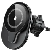 Uchwyty samochodowe do telefonów - Rotacyjny uchwyt indukcyjny SODI C50 15W Czarny - miniaturka - grafika 1